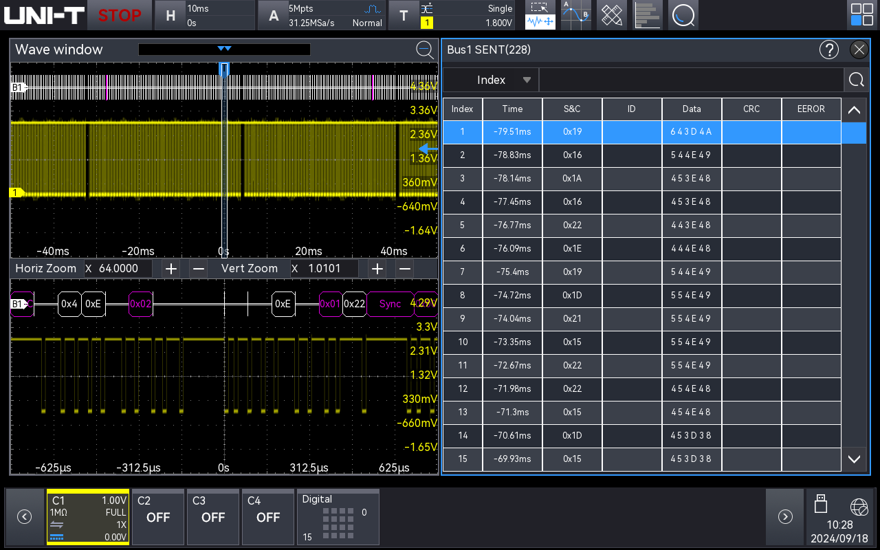 UNI-T MSO3000X-SENT